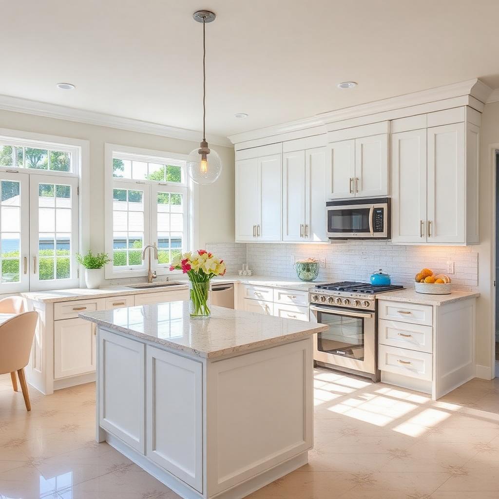 Interior kitchen remodel in a Florida Keys home